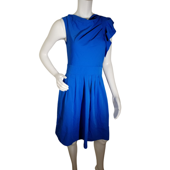 Diane Von Furstenberg Dresses & Skirts - Diane von Furstenberg Blue Tech Stretch Bow Dress | Size 2 | Designer